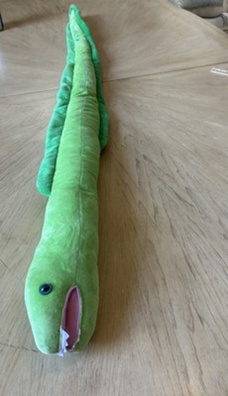 HUGE Green Moray Eel Long 53” Plush Marine Animal Ocean Eel Teeth Aquariums NC